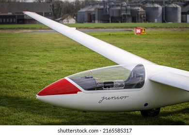 Glider at Shobdon Aerodrome, UK.