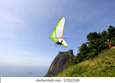 Gliding Flight In The Beautiful Stone, Rio De Janeiro