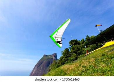 Gliding Flight In The Beautiful Stone, Rio De Janeiro