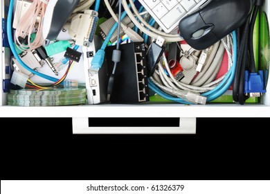 Glimpse Inside Computer Stuff Drawer Stock Photo 61326379 | Shutterstock