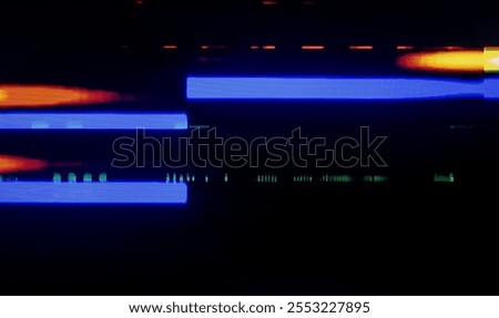Glitch camera effect. Retro VHS background. Old video template. No signal. Static TV noise, bad TV signal