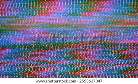 Glitch camera effect. Retro VHS background. Old video template. No signal. Static TV noise, bad TV signal