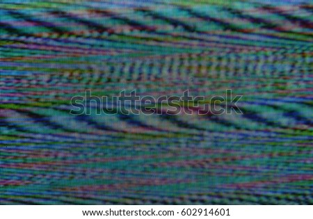 glitch on television screen without signal