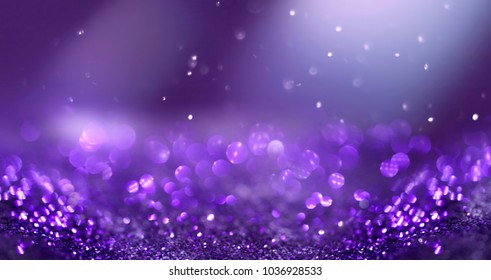 Glitter Background Dark Purple Saturated Color ,de-focused, Macro. Sequins Fall And Sparkle, Free Space