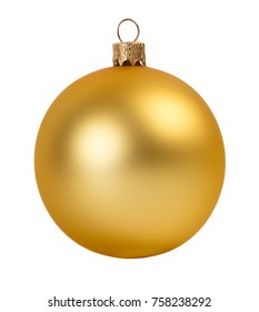 Glitter christmas ball isolated on white background - Shutterstock ID 758238292