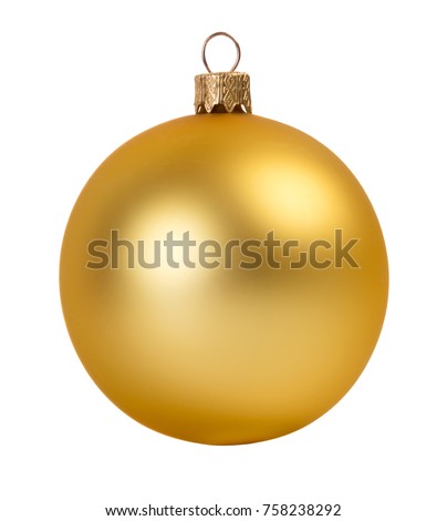 Glitter christmas ball isolated on white background