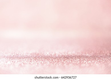 Glitter rose gold lights background. silver and pink. defocused, pastel style. - Shutterstock ID 642936727