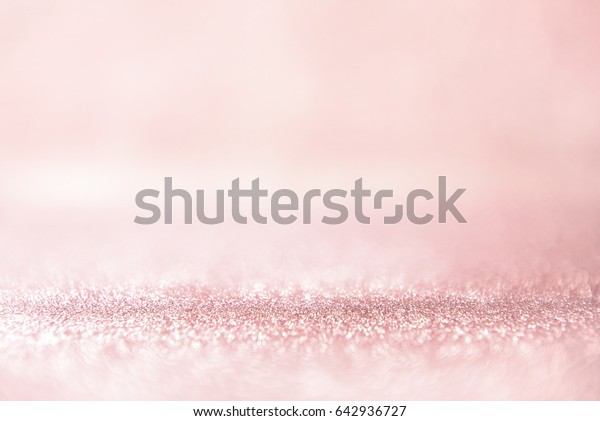 Glitter Rose Gold Lights Background Silver Stock Photo (Edit Now) 642936727