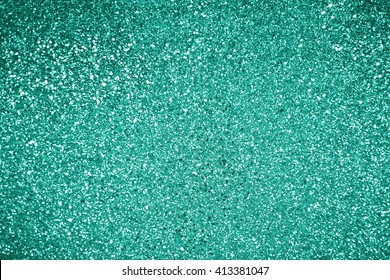  Glitter Turquoise Green Background