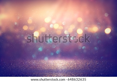 glitter vintage lights background. defocused.