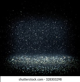 glitter vintage lights background. light silver, blue and black. defocused.
 - Shutterstock ID 328303298