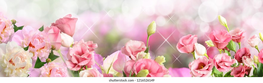 glittering roses background