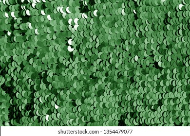 sequin green