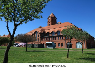 Gliwice City In Poland. Cechownia, Formerly Industrial Coal Mine Building. Repurposed As Conference And Event Venue.