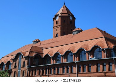 Gliwice City In Poland. Cechownia, Formerly Industrial Coal Mine Building. Repurposed As Conference And Event Venue.