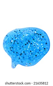 Glob Of Glittery Glue Isolated