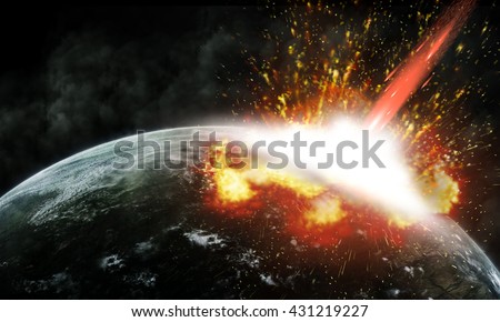 Global accident - collision of an asteroid with the Earth.