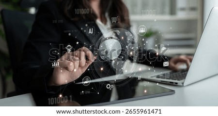 Global AI-powered digital network ecosystem connecting data, finance, analytics, ecommerce, communication, and automation across continents through technology and cloud Latch