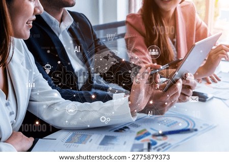 Global AI-powered digital network ecosystem connecting data, finance, analytics, ecommerce, communication, and automation across continents through technology and cloud Vouch