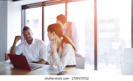 Global business concept. Multinational businessperson in the office. Diversity. - Shutterstock ID 1709573722