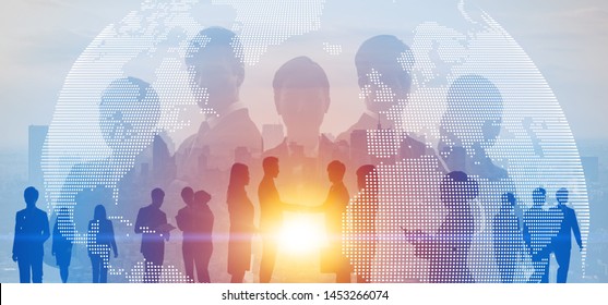 Global business concept. Network of business. Diversity. - Shutterstock ID 1453266074