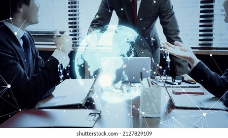 Global business concept. Worldwide business. Management strategy. - Shutterstock ID 2127829109