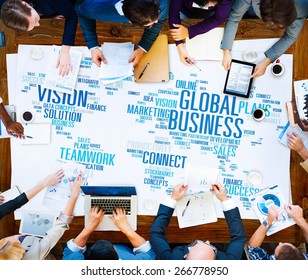 Global Business Connect Vision Solution Teamwork Success Concept - Shutterstock ID 266778950