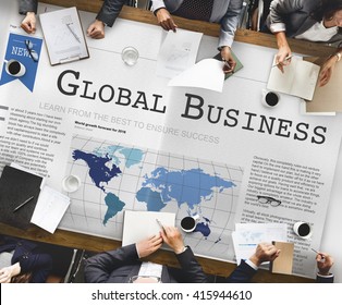 Global Business Export Import Networking Growth Concept