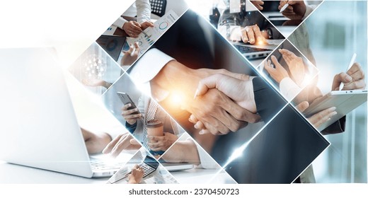 Global business structure of networking. Analysis and data exchange customer connection