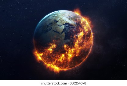 Global catasrtophe concept illustration. This image elements furnished by NASA - Powered by Shutterstock