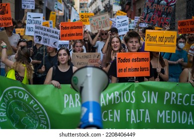 A Global Climate Strike Organized By Fridays For Future, A European Youth Movement In Defense Of The Planet. Madrid, Spain, 09232022