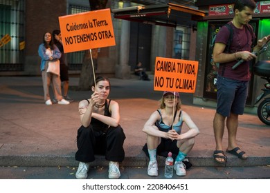 A Global Climate Strike Organized By Fridays For Future, A European Youth Movement In Defense Of The Planet. Madrid, Spain, 09232022