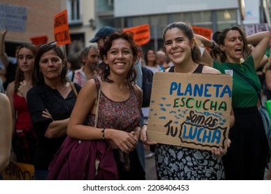 A Global Climate Strike Organized By Fridays For Future, A European Youth Movement In Defense Of The Planet. Madrid, Spain, 09232022