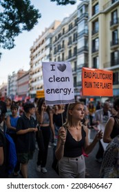 A Global Climate Strike Organized By Fridays For Future, A European Youth Movement In Defense Of The Planet. Madrid, Spain, 09232022