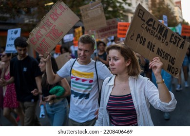 A Global Climate Strike Organized By Fridays For Future, A European Youth Movement In Defense Of The Planet. Madrid, Spain, 09232022