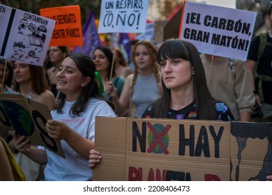 A Global Climate Strike Organized By Fridays For Future, A European Youth Movement In Defense Of The Planet. Madrid, Spain, 09232022