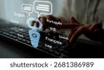 Global communication with multiple languages, digital translation tools, multilingual technology, cross-cultural communication, and virtual language learning environments. Muxer