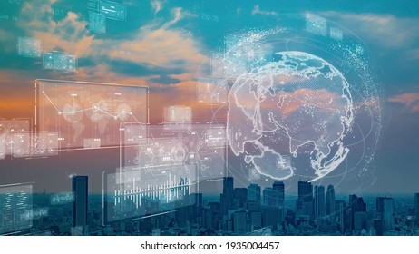 Global communication network concept. Digital transformation. DX. - Powered by Shutterstock