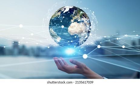 Global Communication Network Concept Digital Transformation Stock Photo ...