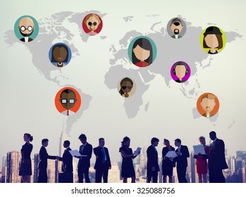 Global Community World People International Nationality Stock Photo ...