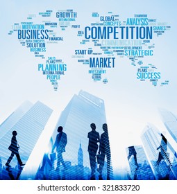 Global Competition Business Marketing Planning Concept Stock Photo ...