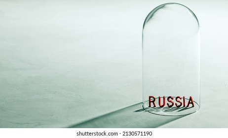Global economic isolation of Russia. Sanctions concept - Shutterstock ID 2130571190
