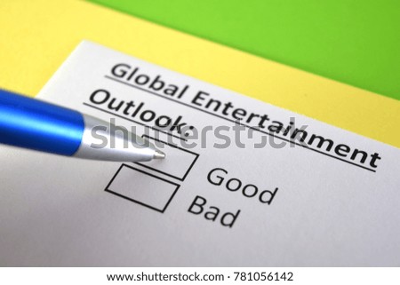 Global entertainment outlook: good or bad