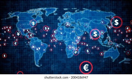 Global finance concept. Global market. Foreign exchange.