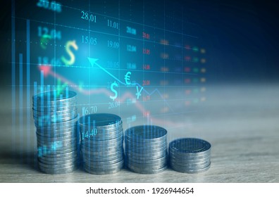 Global Finance And Stock Market Charts Are Suitable For Financial Investment Ideas And Economic Growth Trends.