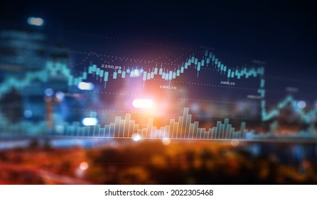 Global financial markets concept. . Mixed media