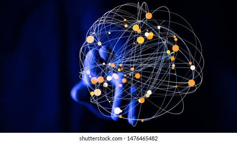 Global network concept. 3D rendering