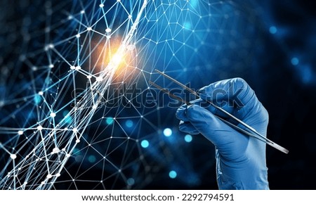 Global network concept. Modern technology