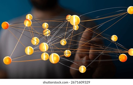 Global Network Connection: Abstract Data Visualization