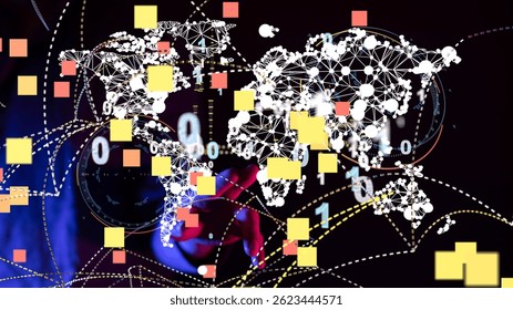 Global Network Connection: Data and Digital World
